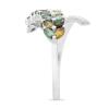 BUY NATURAL MULTI TOURMALINE GEMSTONE LEAF RING  IN 925 SILVER