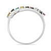 BUY NATURAL MULTI TOURMALINE GEMSTONE LEAF RING  IN 925 SILVER
