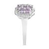 BUY 925 SILVER NATURAL AFRICAN  AMETHYST GEMSTONE CLUSTER RING