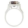 BUY SYNTHETIC AMETRINE GEMSTONE BIG STONE RING IN STERLING SILVER