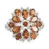 BUY 925 STERLING SILVER AUTHENTIC MADEIRA CITRINE STONE RING