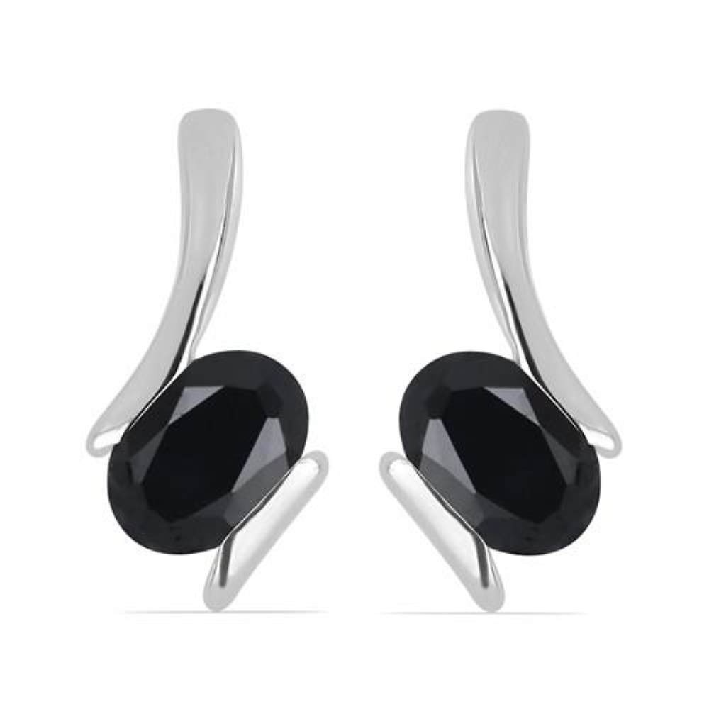 BUY GENUINE GREEN ONYX GEMSTONE EARRINGS IN 925 SILVER