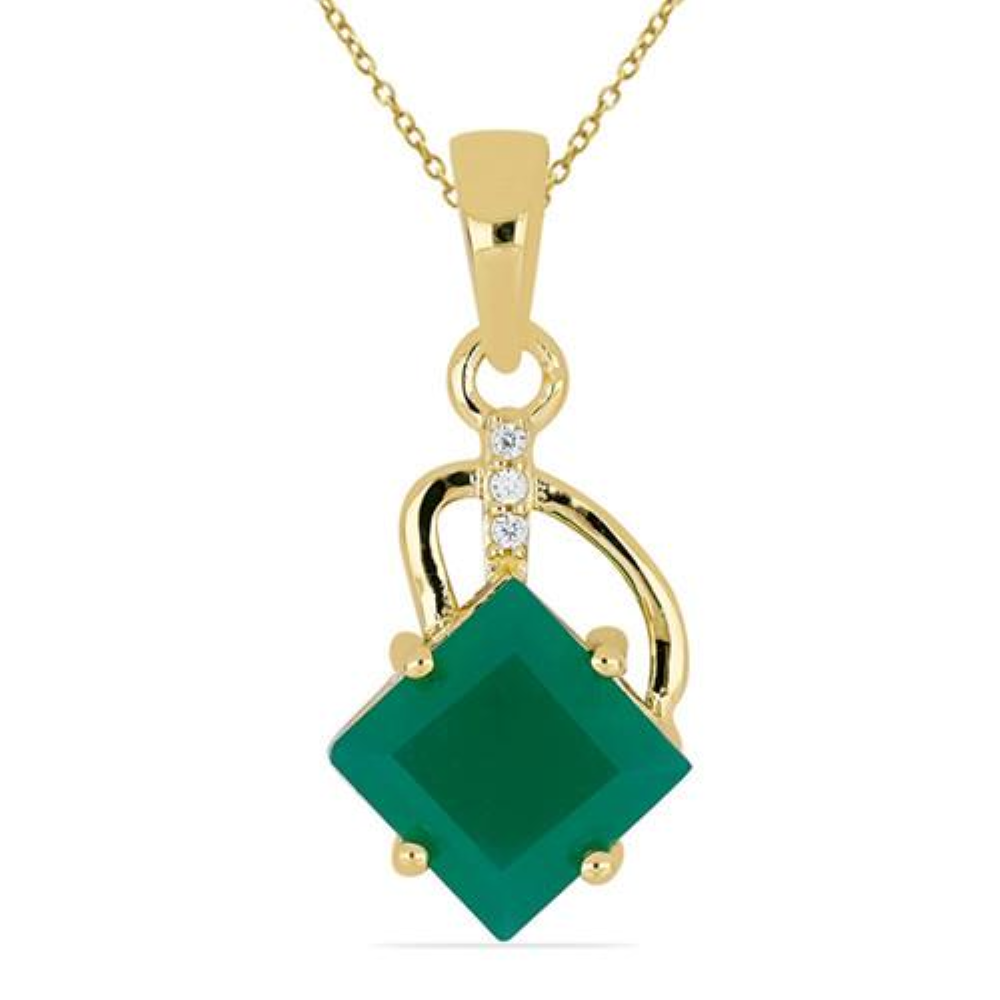 BUY STERLING SILVER SYNTHETIC ALEXANDRITE GEMSTONE PENDANT