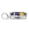BUY STERLING SILVER  SYNTHETIC AMETRINE BIG GEMSTONE PENDANT