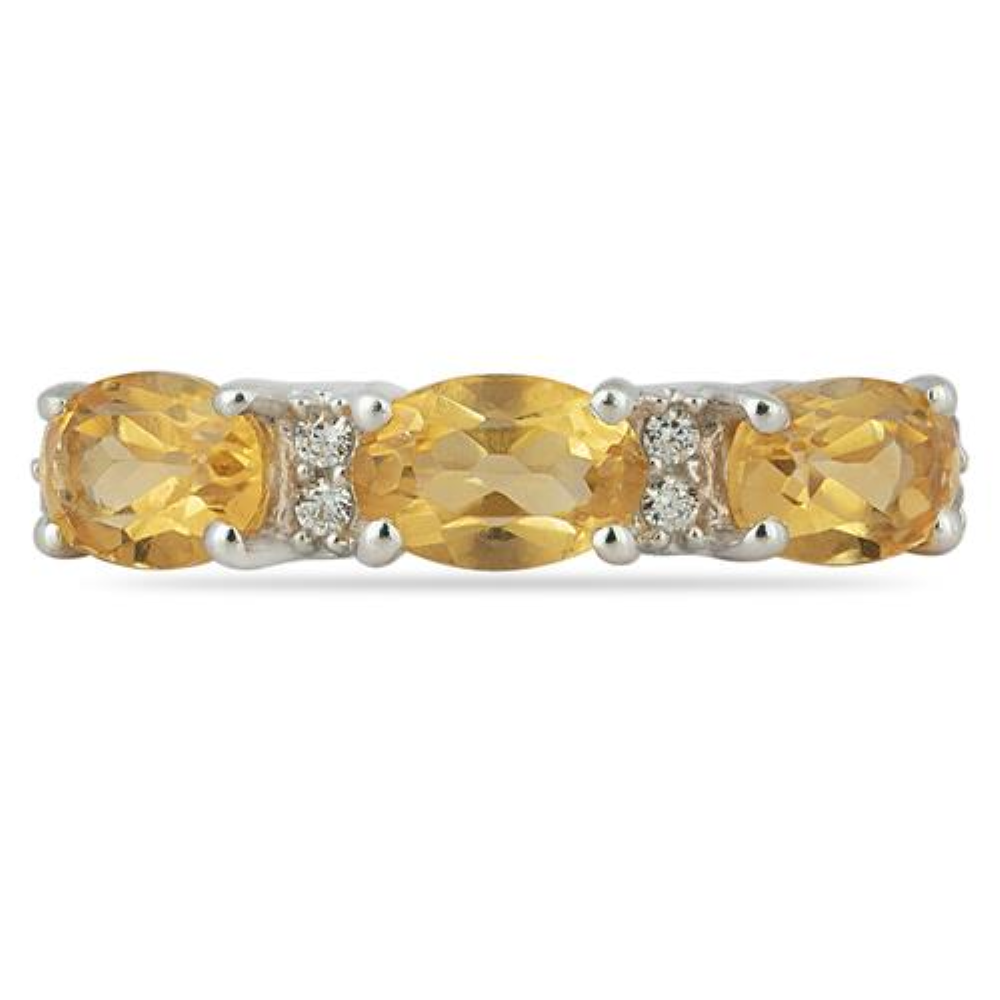 BUY REAL CITRINE GEMSTONE RING IN 925 SILVER