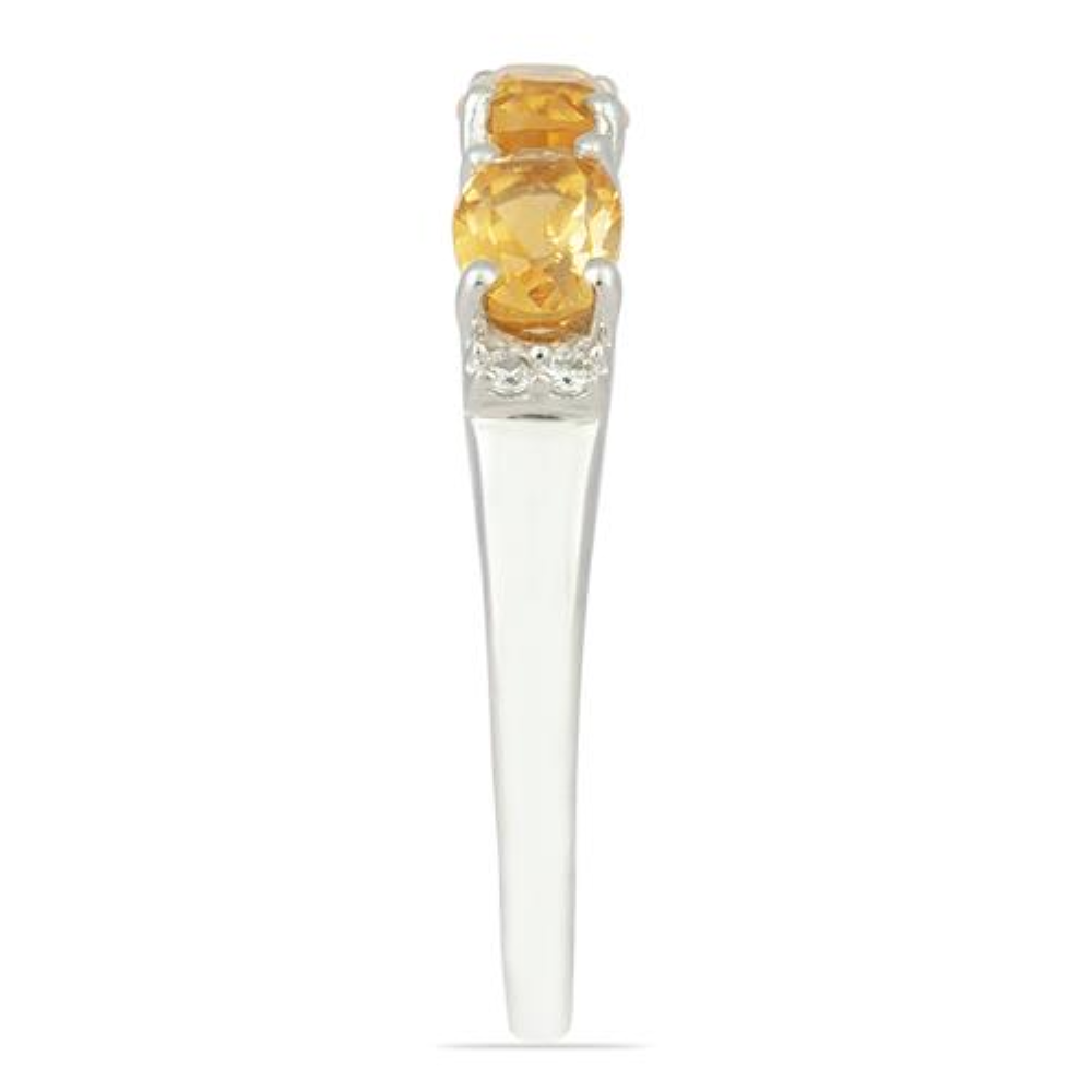 BUY REAL CITRINE GEMSTONE RING IN 925 SILVER