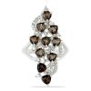 BUY 925 SILVER NATURAL SMOKY GEMSTONE STYLISH RING