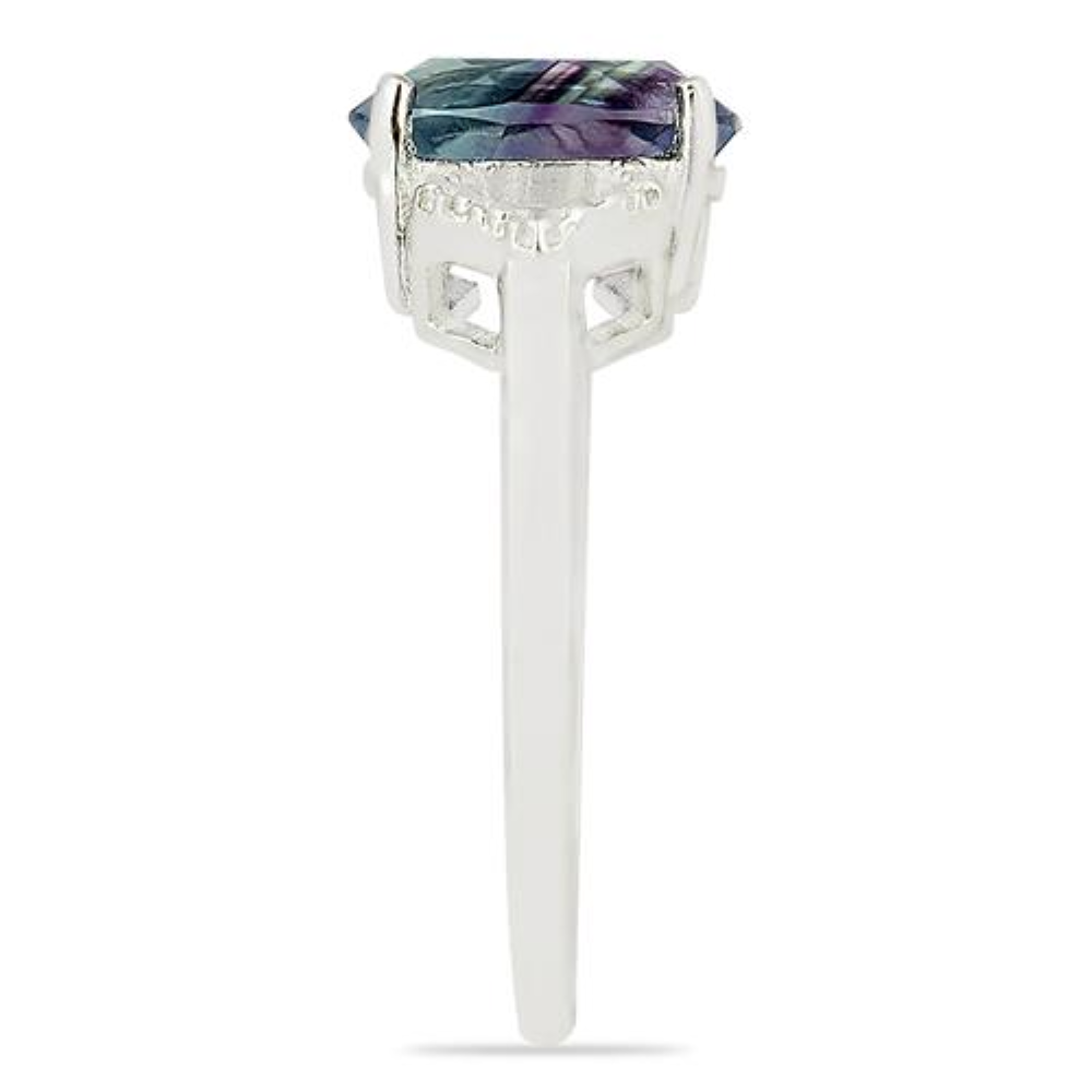 BUY STERLING SILVER NATURAL FLUORITE GEMSTONE RING
