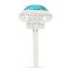 BUY STERLING SILVER SYNTHETIC TURQUOISE GEMSTONE RING