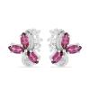 BUY NATURAL TANZANITE GEMSTONE EARRINGS IN 925 STERLING SILVER