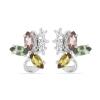 BUY NATURAL TANZANITE GEMSTONE EARRINGS IN 925 STERLING SILVER