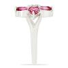 BUY PINK TOPAZ GEMSTONE FLOWER RING IN 925 SILVER