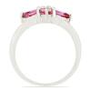 BUY PINK TOPAZ GEMSTONE FLOWER RING IN 925 SILVER