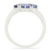 BUY REAL NATURAL TANZANITE MULTI STONE RING IN 925 SILVER