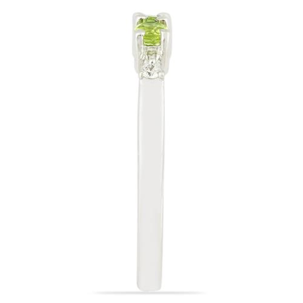 BUY REAL PERIDOT GEMSTONE RING IN 925 STERLING SILVER
