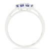 BUY GENUINE TANZANITE GEMSTONE RING IN STERLING SILVER