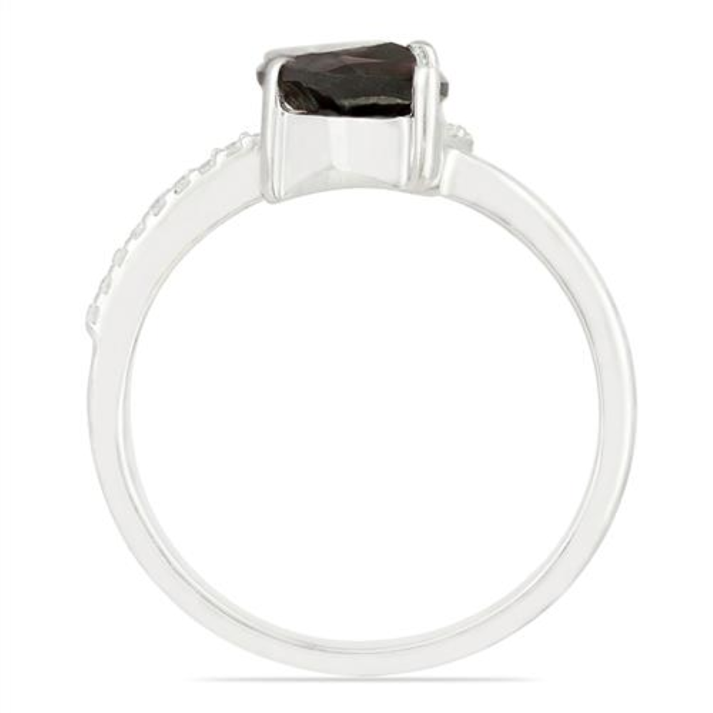 BUY 925 STERLING SILVER NATURAL GARNET GEMSTONE STYLISH RING