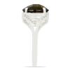 BUY REAL SMOKY GEMSTONE CLASSIC RING IN 925 SILVER