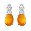 BUY BLUE ETHIOPIAN OPAL GEMSTONE CLASSIC EARRINGS IN 925 SILVER
