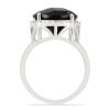 BUY NATURAL BLACK ONYX GEMSTONE BIG STONE RING IN 925 SILVER