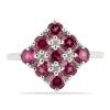 BUY NATURAL RHODOLITE STONE RING IN 925 STERLING SILVER