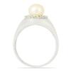 BUY 925 SILVER NATURAL PEACH FRESHWATER PEARL GEMSTONE RING
