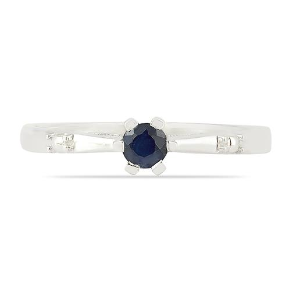 BUY 925 STERLING SILVER PRECIOUS BLUE SAPPHIRE GEMSTONE RING 