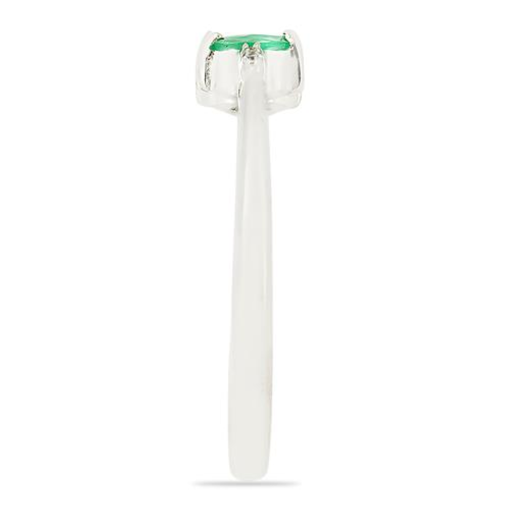 BUY 925 SILVER REAL EMERALD GEMSTONE RING