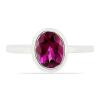 BUY GENUINE RHODOLITE GEMSTONE RING IN STERLING SILVER