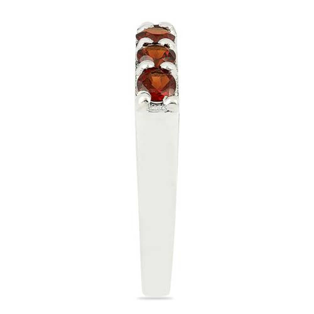 BUY NATURAL GARNET GEMSTONE RING IN STERLING SILVER