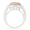 BUY NATURAL RHODOCHROSITE GEMSTONE BIG STONE RING IN STERLING SILVER