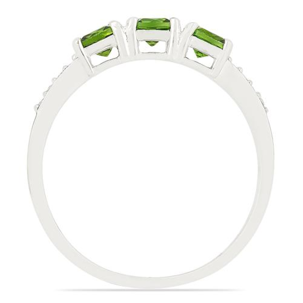 BUY 925 SILVER NATURAL CHROME DIOPSITE GEMSTONE RING