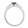 BUY STERLING SILVER NATURAL LONDON TOPAZ GEMSTONE CLASSIC RING