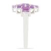 BUY 925 SILVER NATURAL PINK AMETHYST GEMSTONE CLUSTER RING