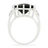 BUY NATURAL BLACK ONYX BIG GEMSTONE RING IN 925 STERLING SILVER