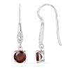 BUY WHISKY QUARTZ GEMSTONE EARRINGS IN STERLING SILVER