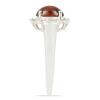 BUY NATURAL GARNET GEMSTONE HALO RING  IN 925 SILVER