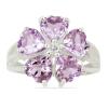 BUY NATURAL PINK AMETHYST GEMSTONE RING IN 925 SILVER