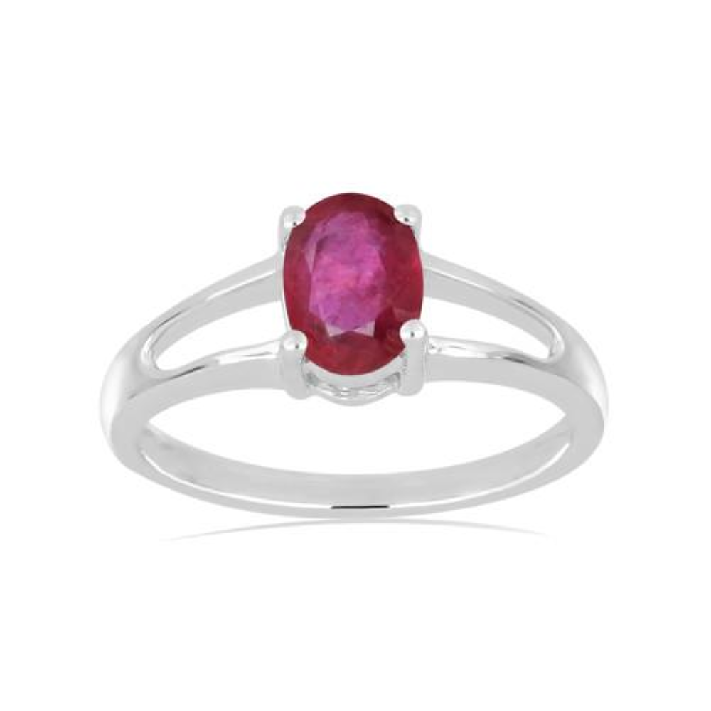 BUY REAL AFRICAN AMETHYST GEMSTONE RING IN STERLING SILVER