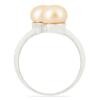 BUY REAL PEACH PEARL GEMSTONE STYLISH RING IN 925 STERLING SILVER