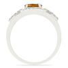 BUY STERLING SILVER NATURAL MADEIRA CITRINE GEMSTONE HALO RING