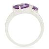 BUY STERLING SILVER NATURAL PINK AMETHYST GEMSTONE RING