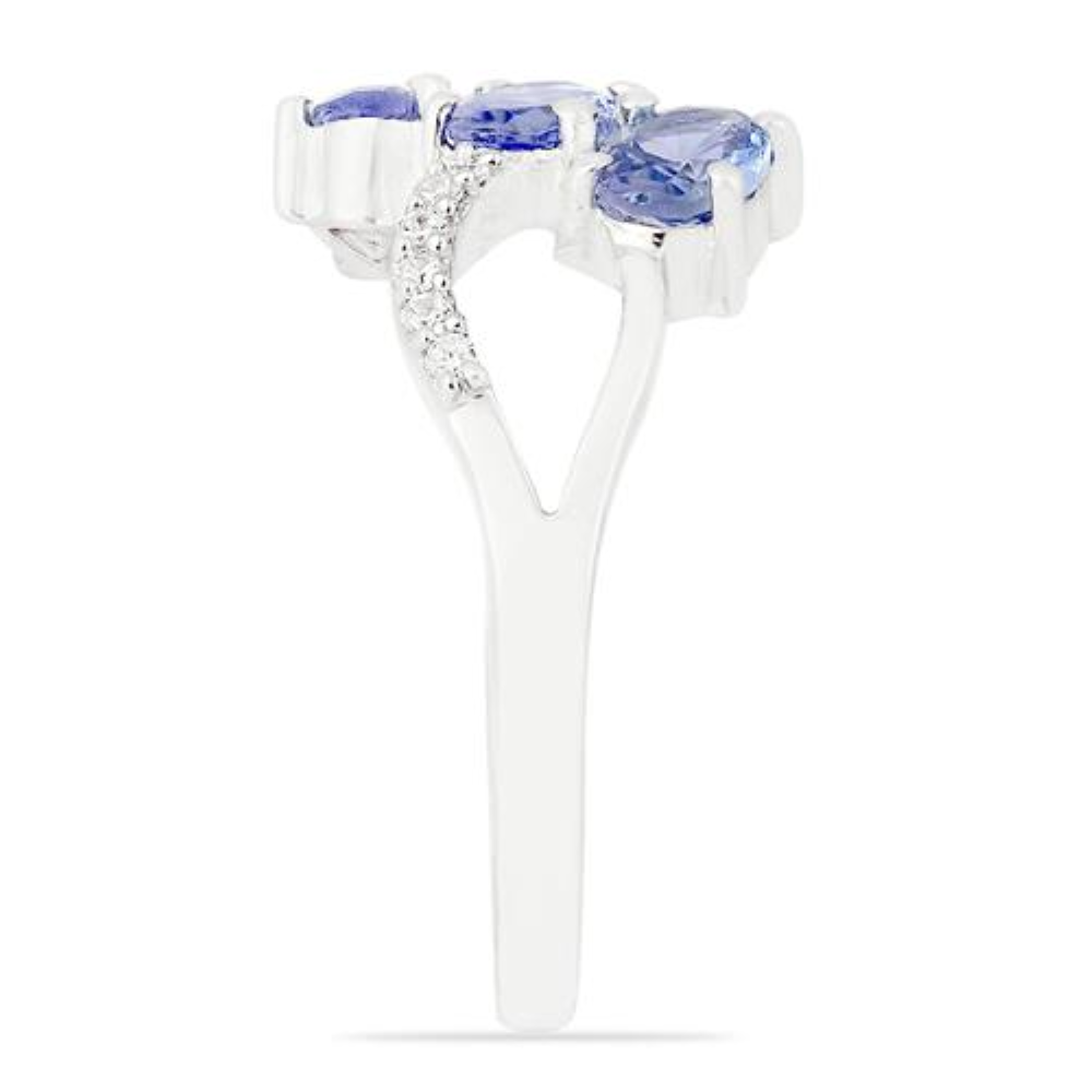 BUY 925 SILVER NATURAL TANZANITE GEMSTONE RING