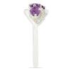 BUY REAL AMETHYST GEMSTONE RING IN 925 STERLING SILVER