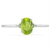 BUY 925 SILVER NATURAL PERIDOT GEMSTONE CLASSIC RING
