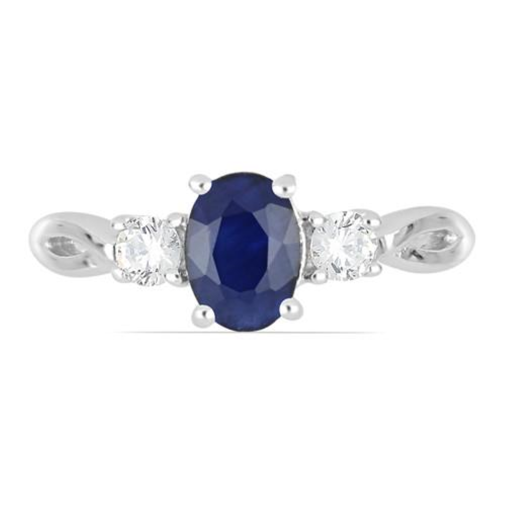 BUY STERLING SILVER NATURAL  IOLITE GEMSTONE CLASSIC RING