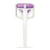 BUY NATURAL PINK AMETHYST GEMSTONE BIG STONE RING IN STERLING SILVER