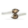 BUY 925 SILVER NATURAL SMOKY GEMSTONE RING