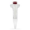 BUY NATURAL RUBY GEMSTONE HALO RING IN 925 SILVER