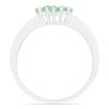 BUY REAL EMERALD GEMSTONE CLUSTER RING IN 925 SILVER